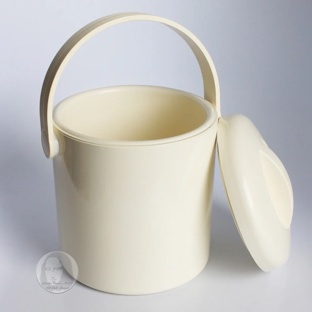 Vintage PPL Pedrini Ice Bucket Made in Italy Modern Home Decor Barware 1980s